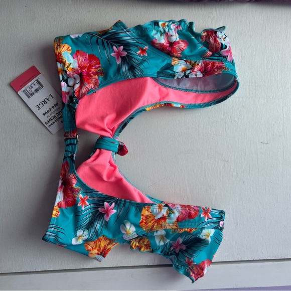 Floral tie bikini top - Picture 2 of 3